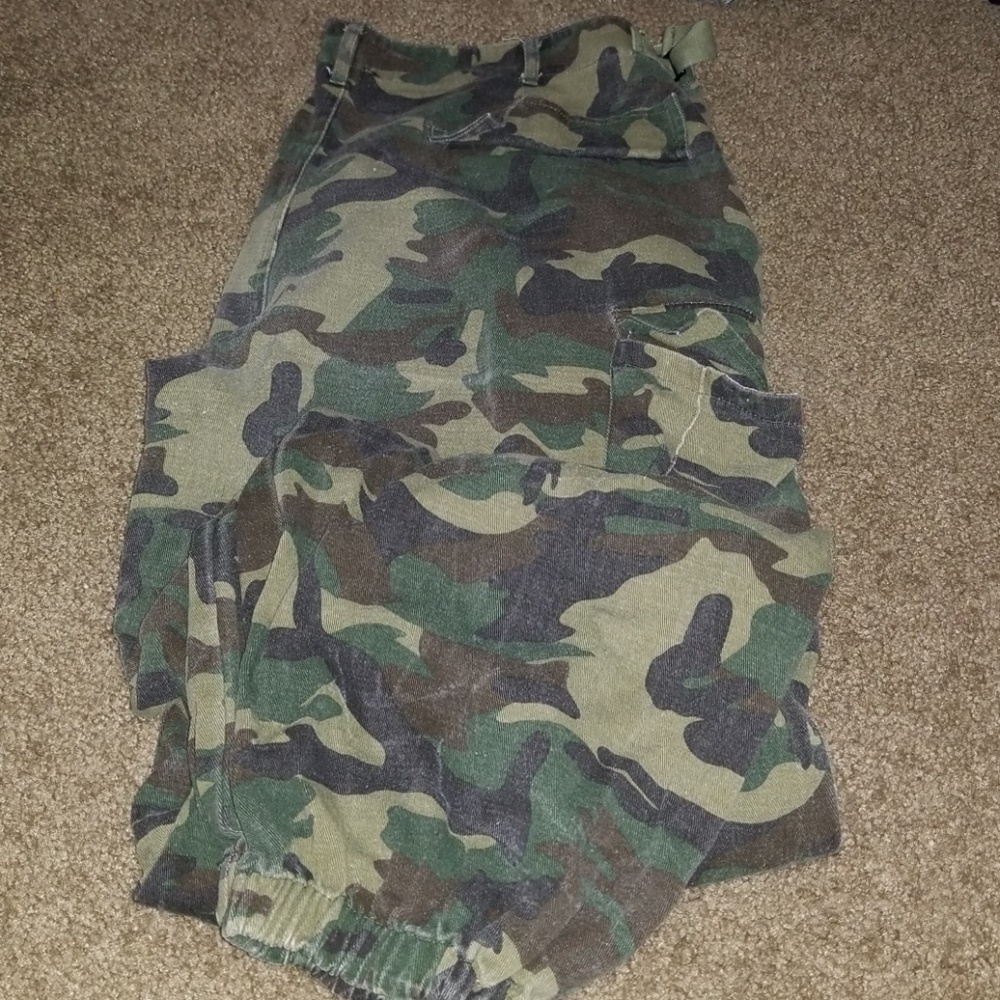 Camo loose fitting pants.
